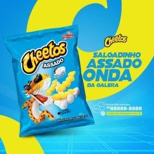 ELMA CHIPS CHEETOS ASSADO ONDA SABOR REQUEIJÃO 